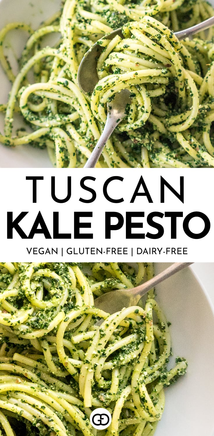 Tuscan Kale Pesto Pasta - Gathering Dreams