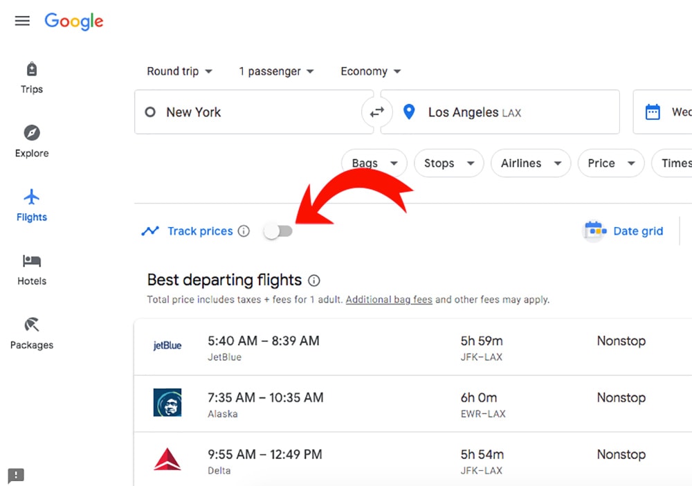 How to find cheap flights by tracking Google Flights prices