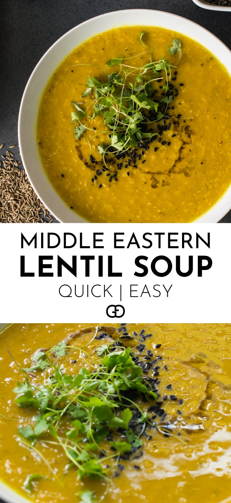 Quick and Easy Middle Eastern Lentil Soup - Gathering Dreams