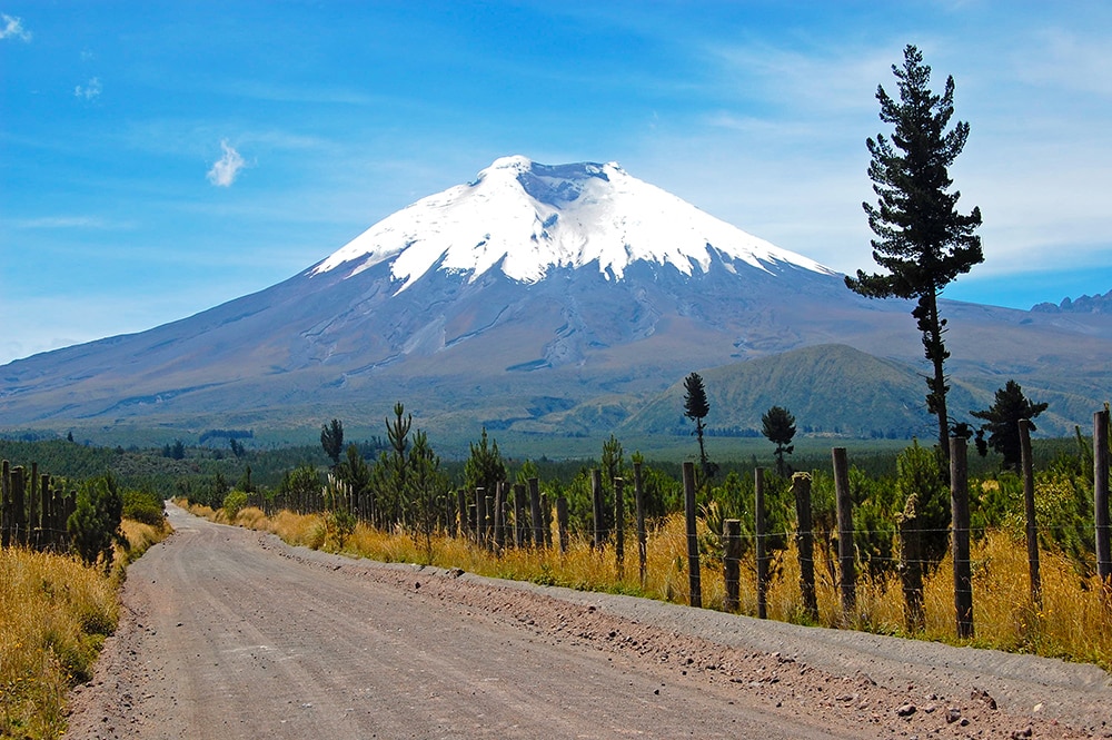 Cotopaxi volcano, Ecuador: one of the cheapest countries to visit in South America