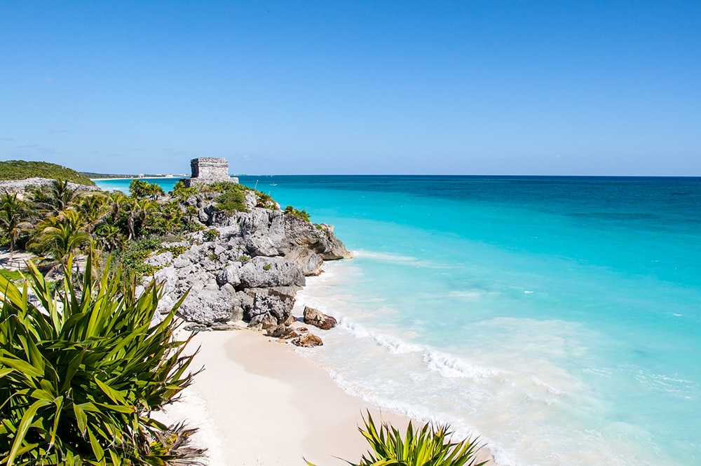 Tulum beach, Mexico: one of the cheapest countries to visit