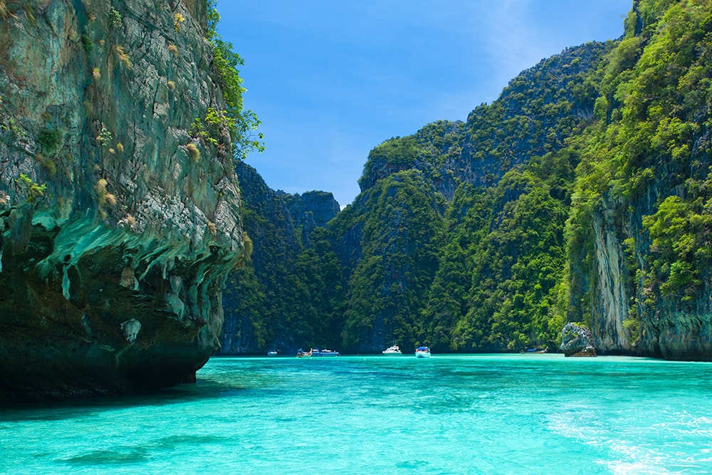Maya Bay, Phi Phi Leh, Thailand: one of the cheapest countries to visit on a budget