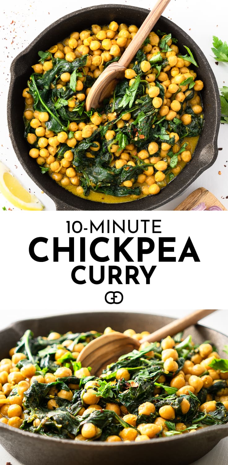 10Minute Chickpea Curry (Perfect For Meal Prep!)