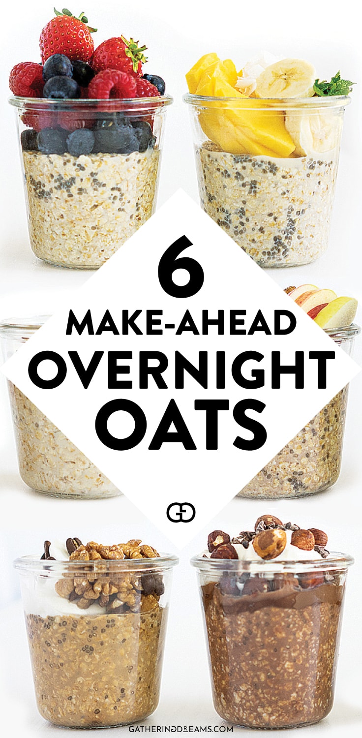 Easy Overnight Oats (6 Recipes + FAQ and Tips)