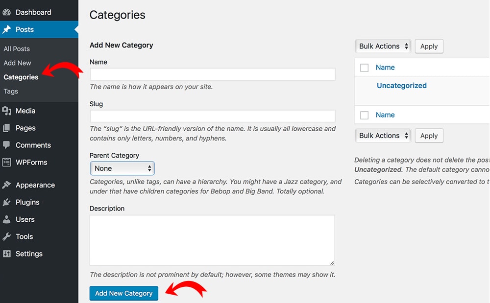 How to set up your blog categories in WordPress
