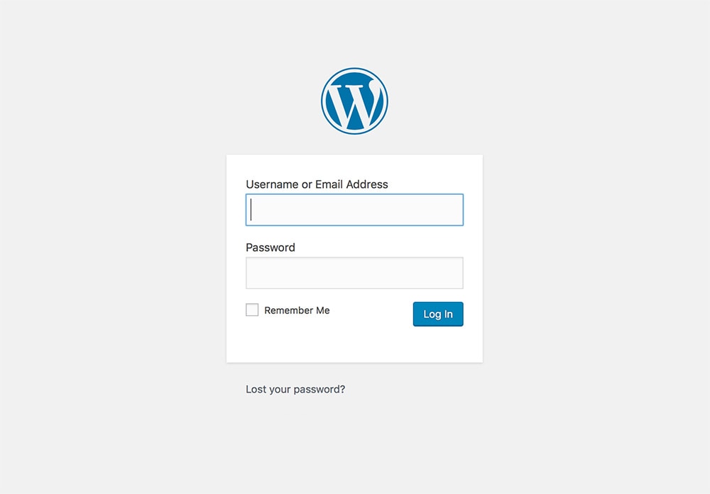 How to start a blog: how to login in WordPress