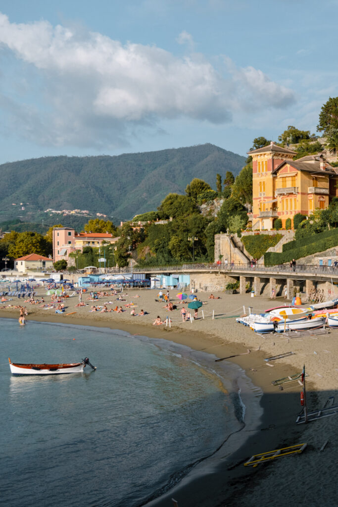 A view of Levanto beach