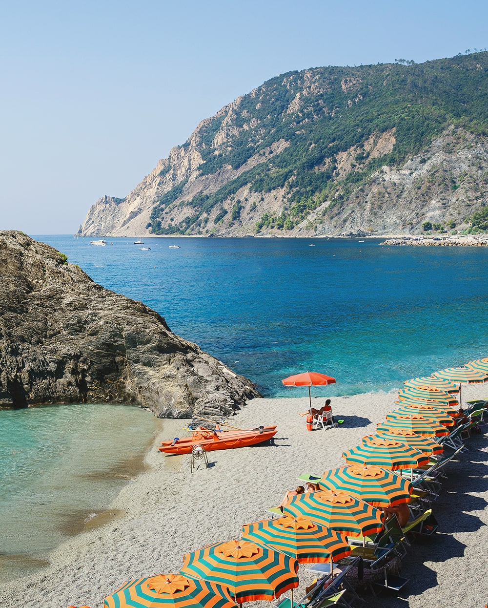 The beach in Monterosso Al Mare