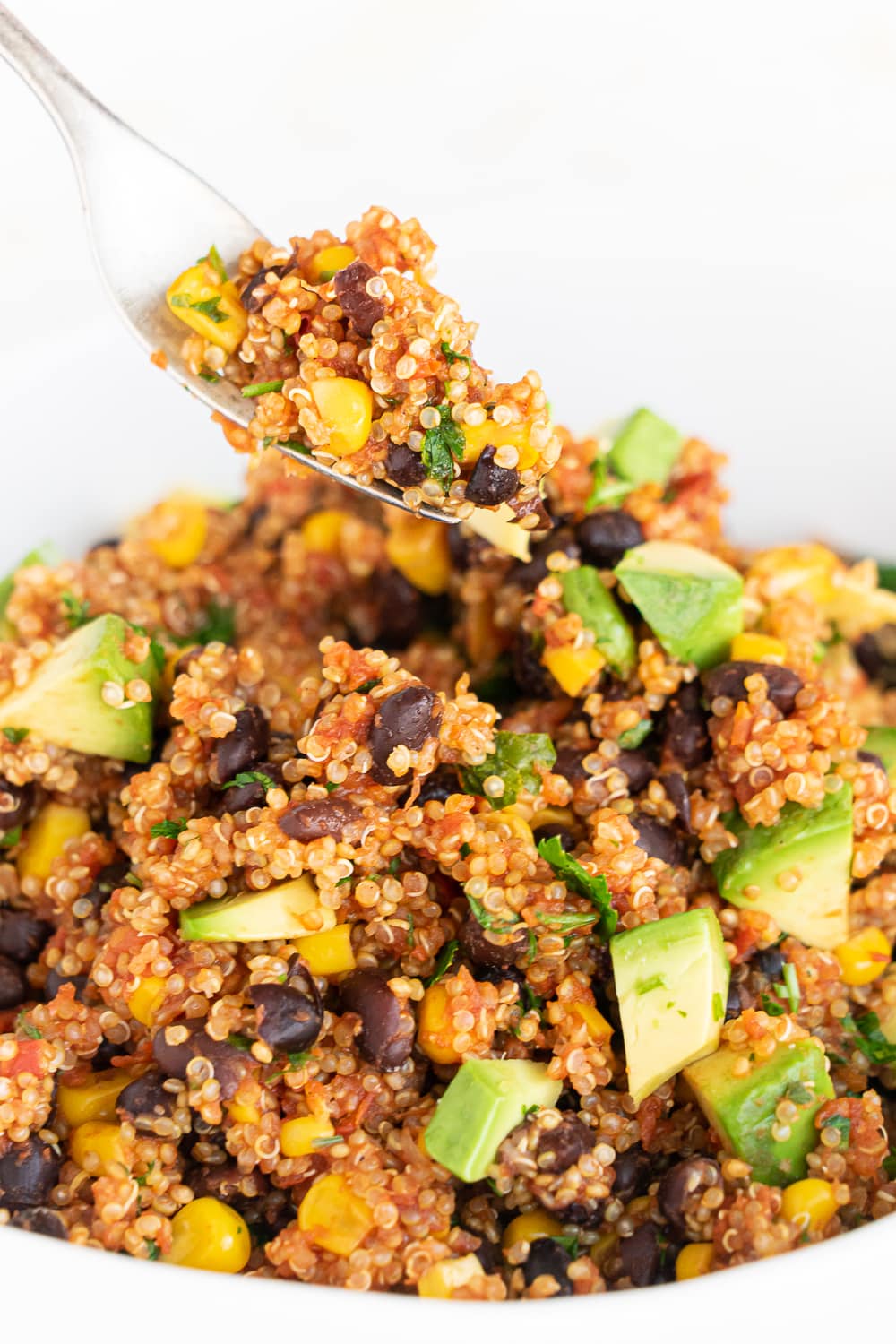 For with Mexican quinoa: perfect weeknight dinner recipe, ready in less than 30 minutes.