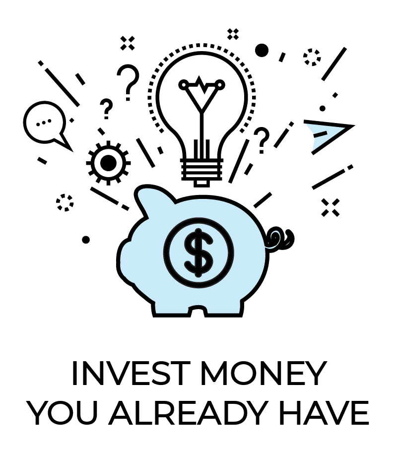 Icono de ingresos pasivos: invierta el dinero que ya tiene