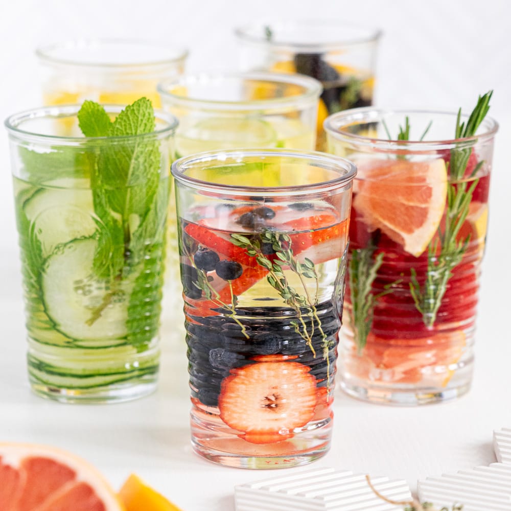 Infused Water With Fresh Fruit! - Cook Clean Repeat