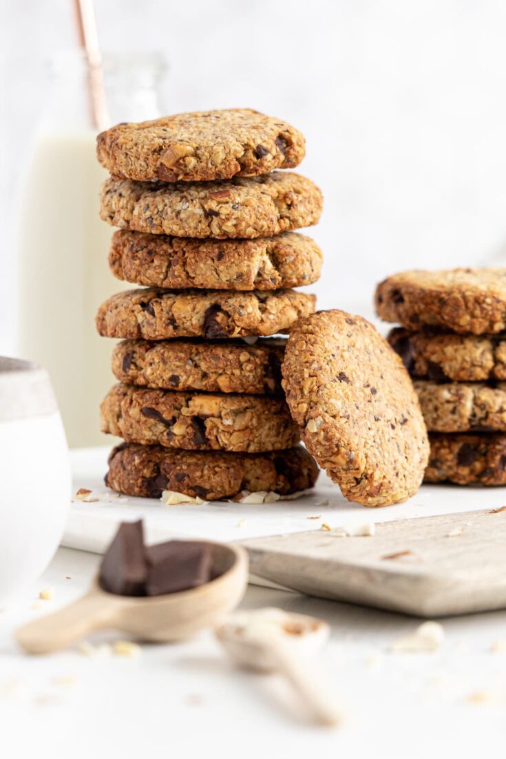 stack of healthy breakfast cookies