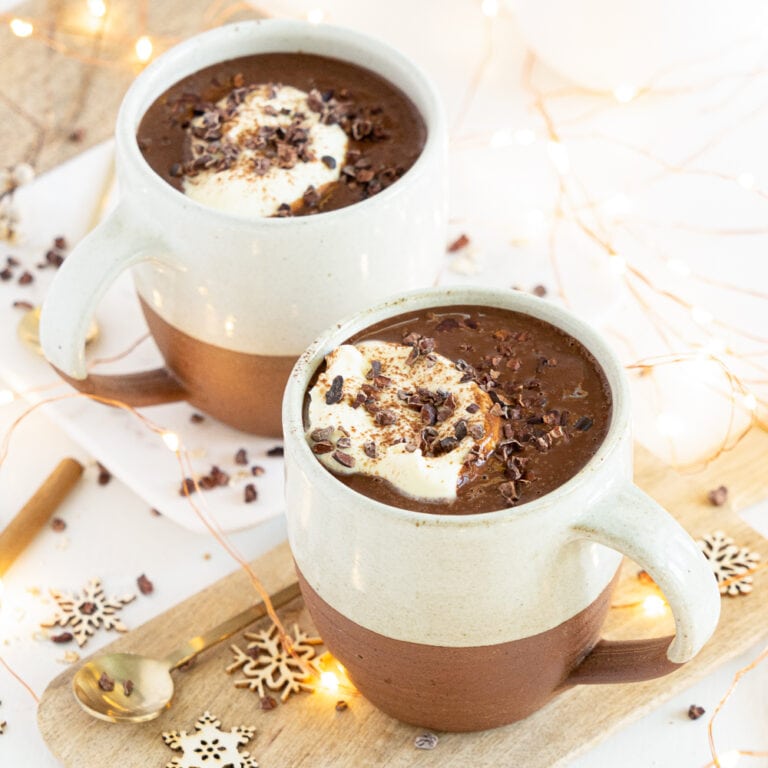 Healthy Hot Chocolate (Vegan, Gluten-Free)