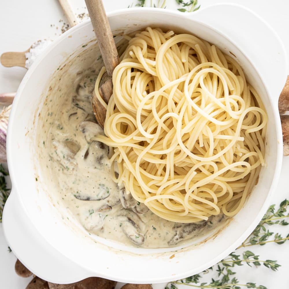 Creamy Vegan Mushroom Pasta