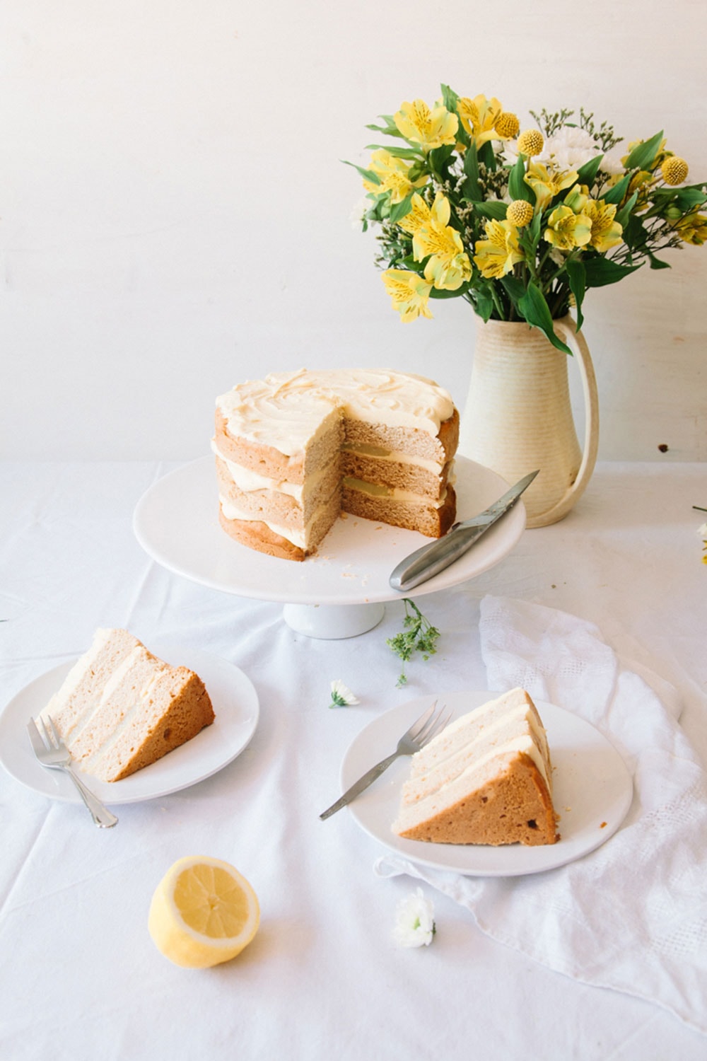 Vegan Elderflower Lemon Cake