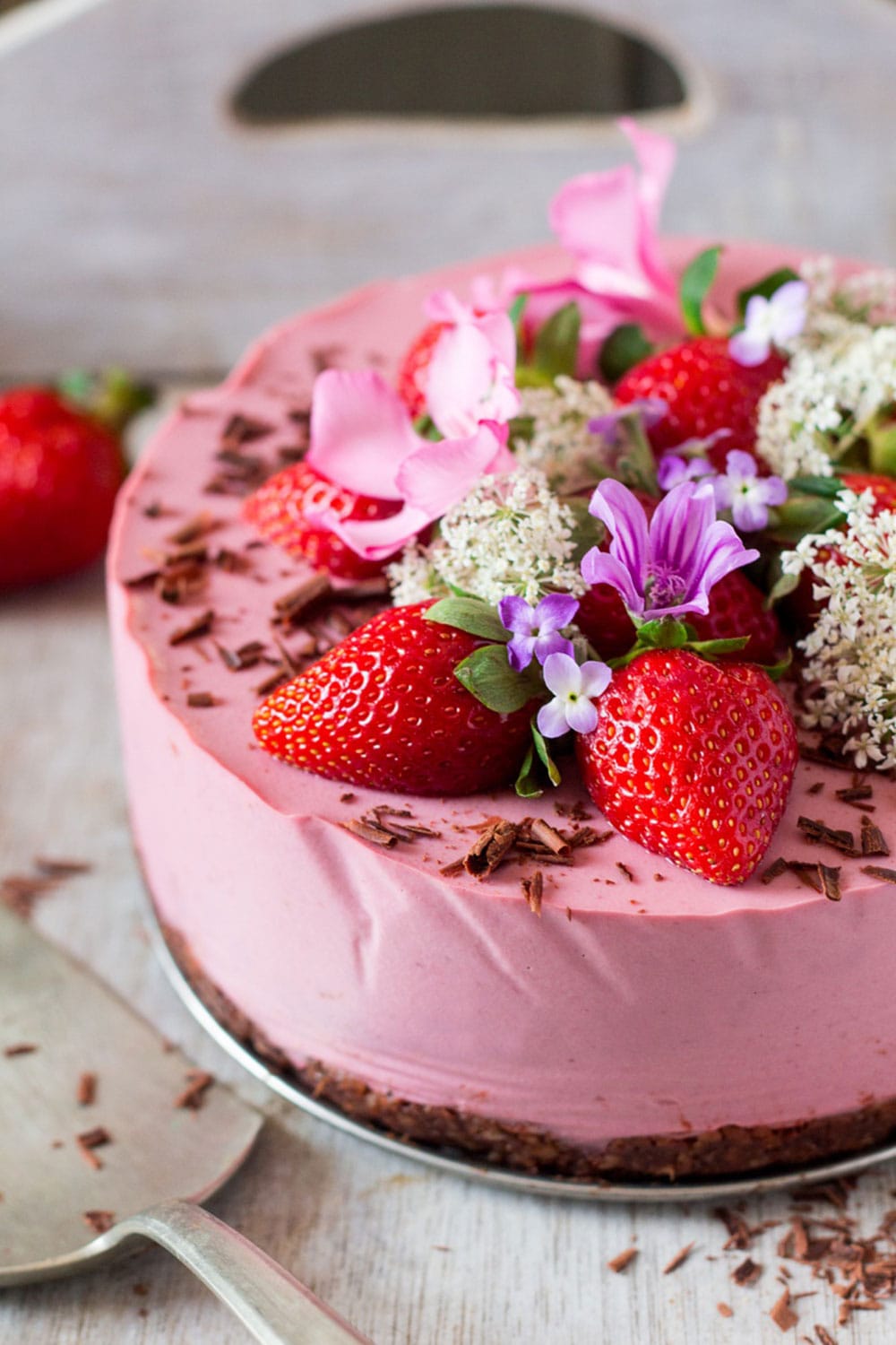Vegan Strawberry Cheesecake