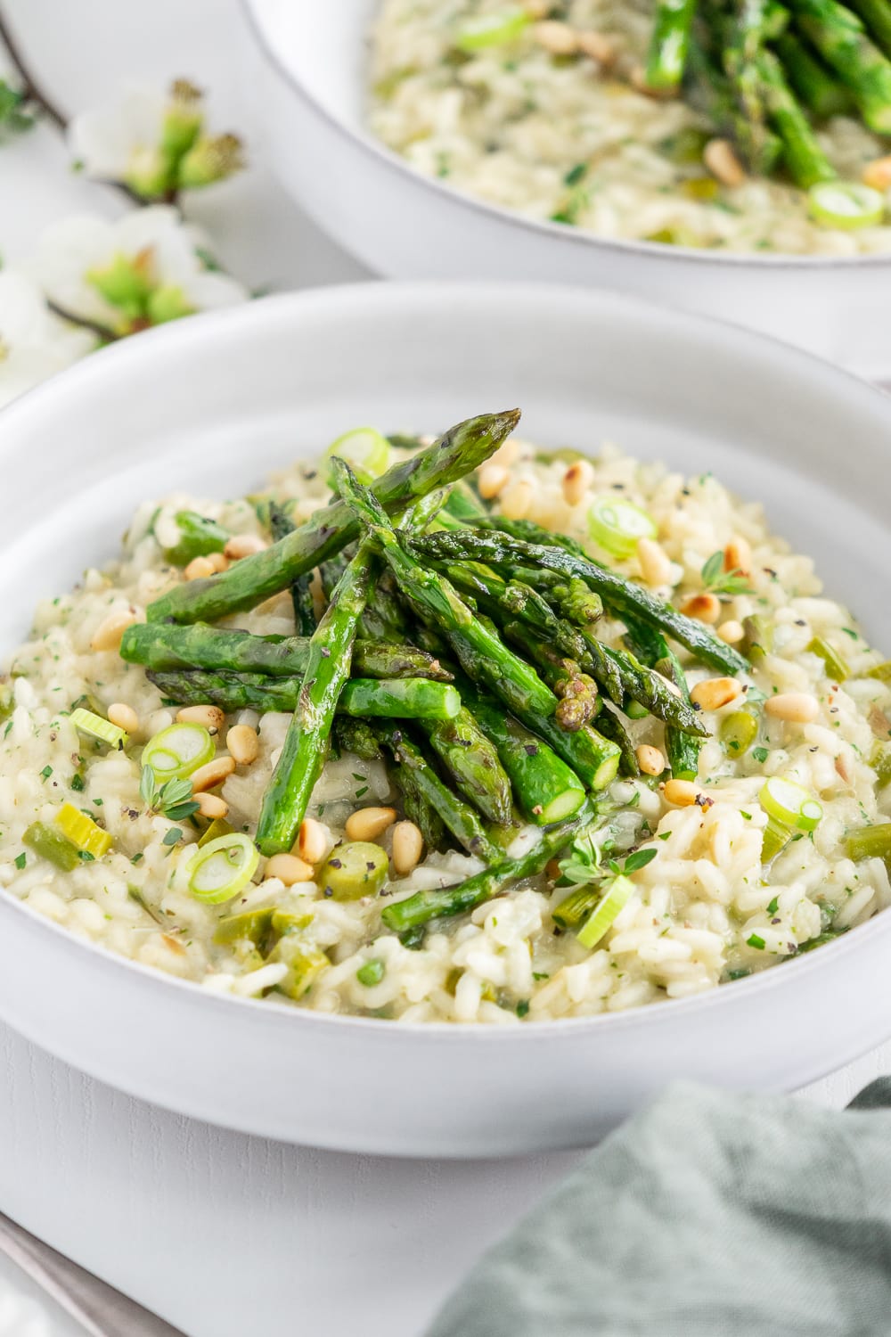 Vegan Asparagus Risotto - Gathering Dreams