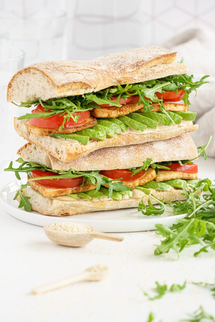 Smoked Tofu Ciabatta Sandwich