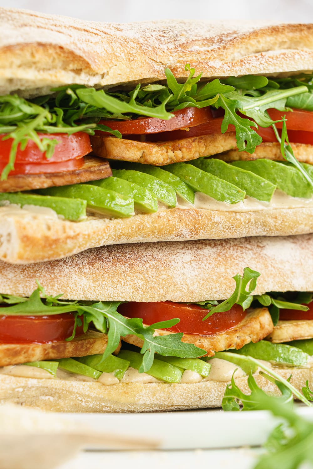 Smoked Tofu Ciabatta Sandwich - Gathering Dreams
