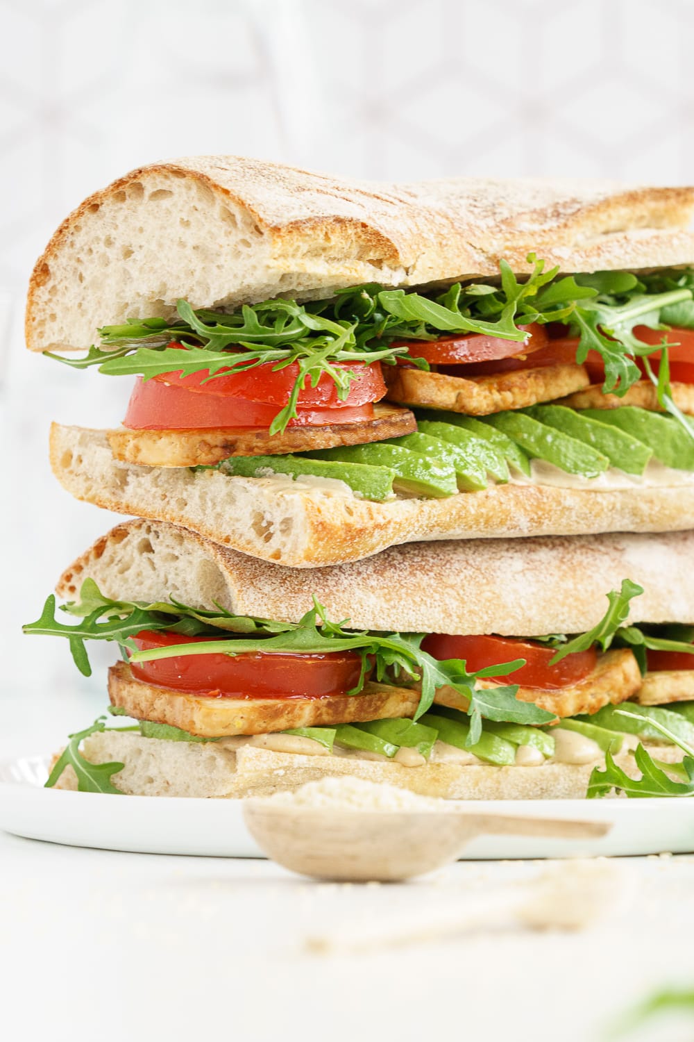 Smoked Tofu Ciabatta Sandwich - Gathering Dreams