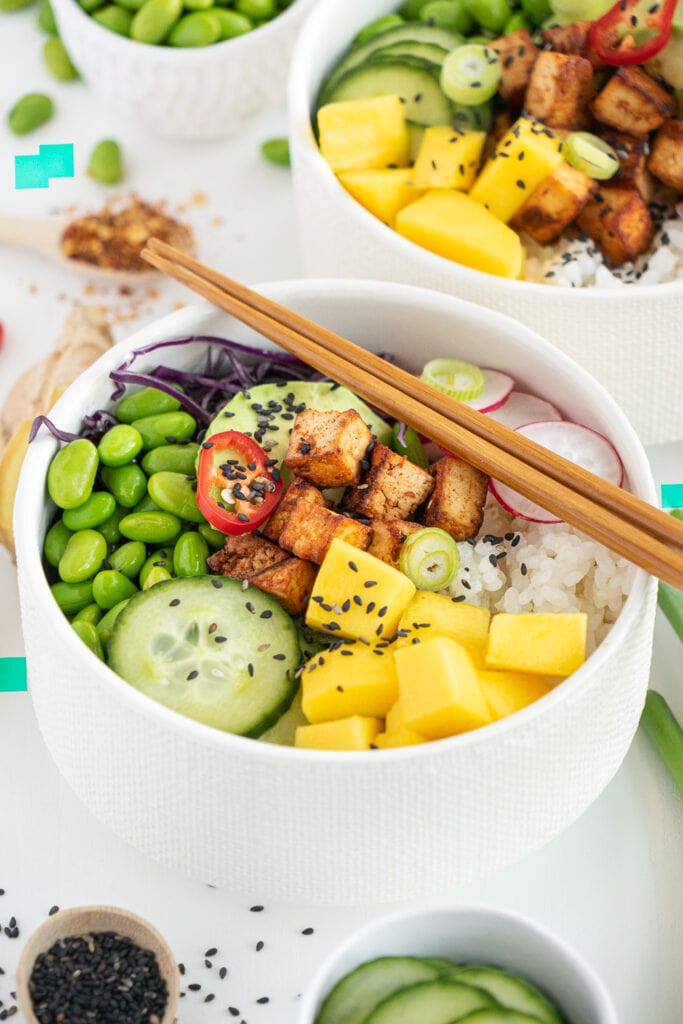 vegan poke bowl