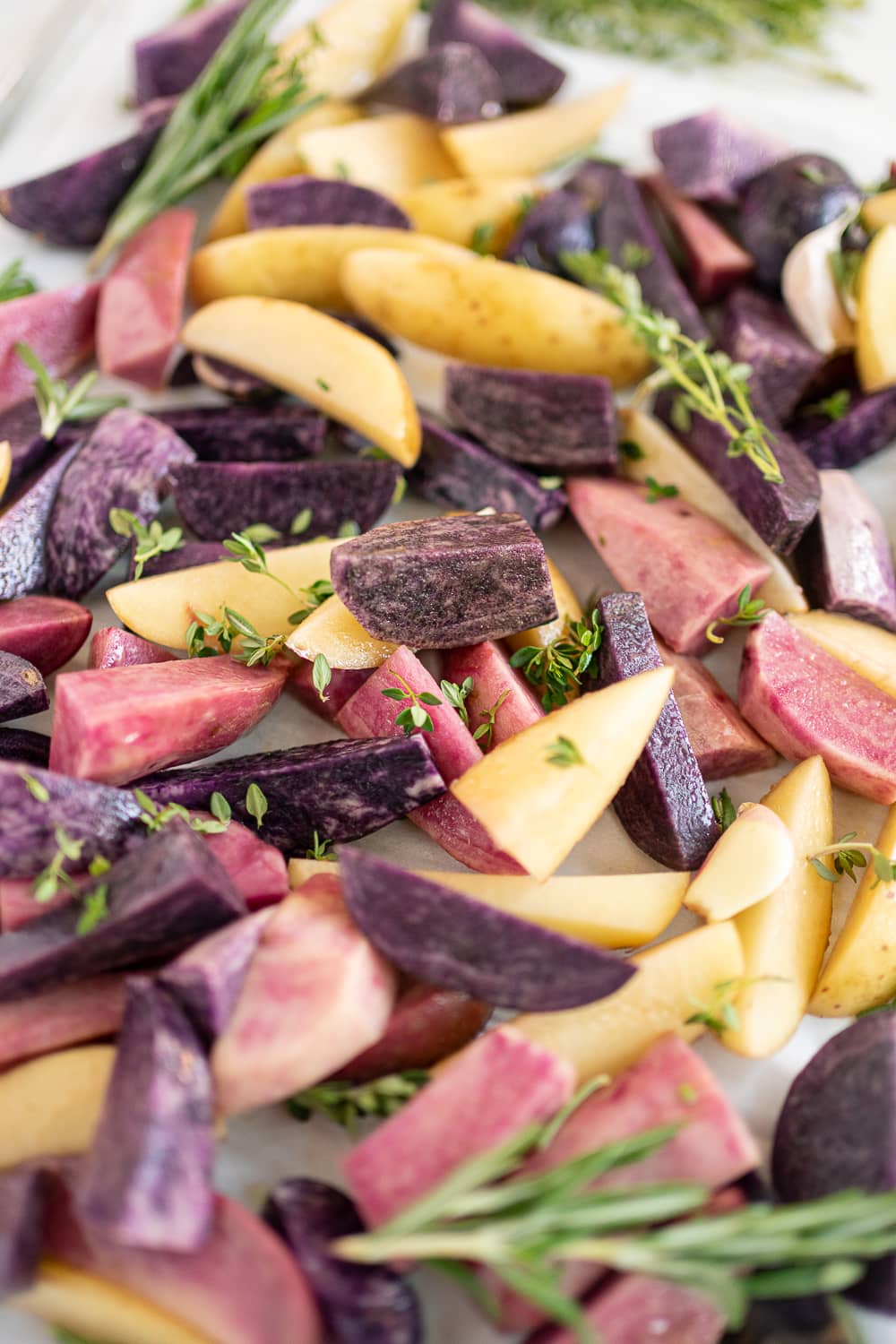 Roasted Rainbow Potatoes Gathering Dreams 