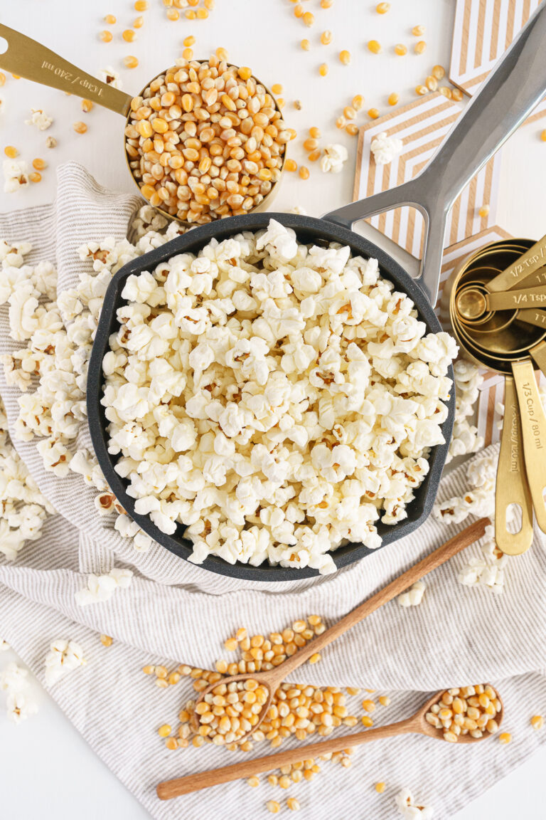 Healthy Air Popped Popcorn (Stovetop Or Microwave)