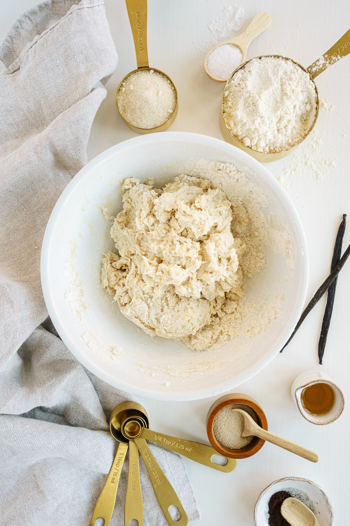 Dough first mixed together.