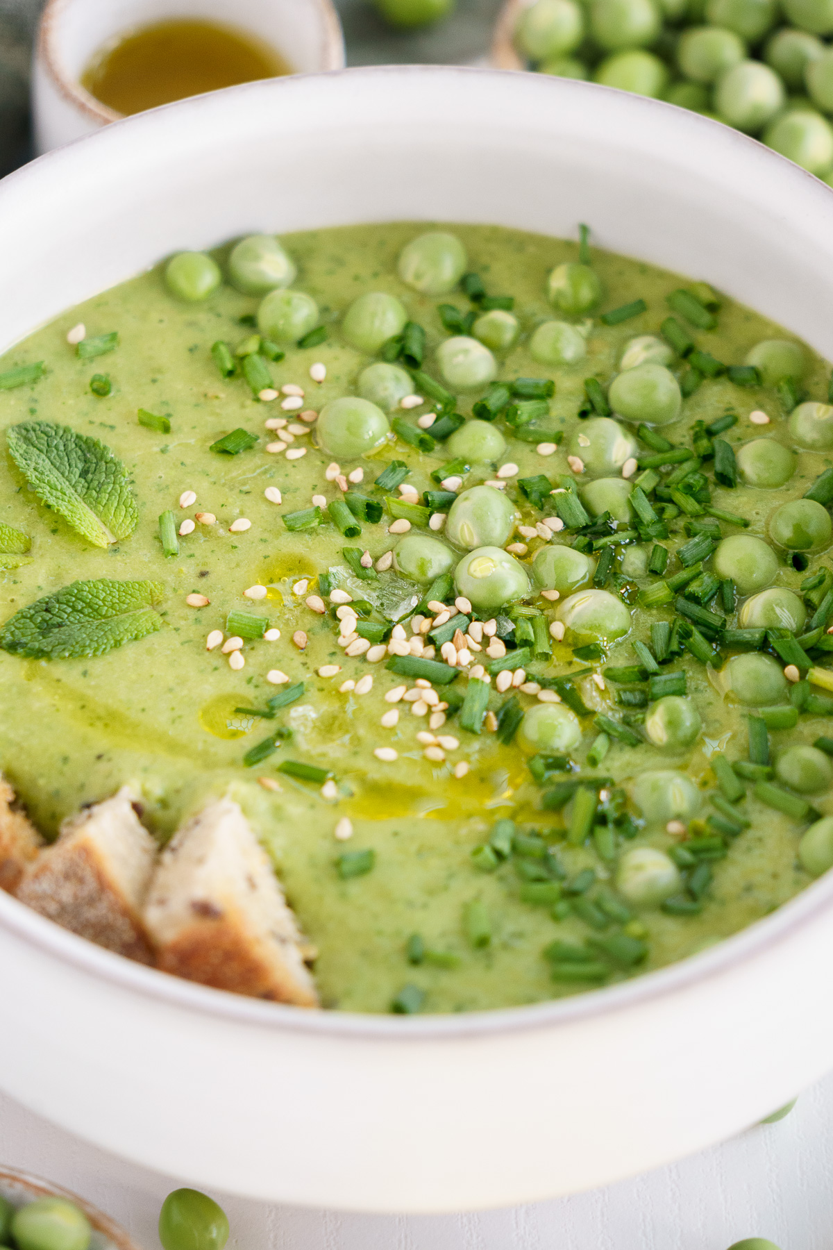 Fresh Pea Soup - Gathering Dreams