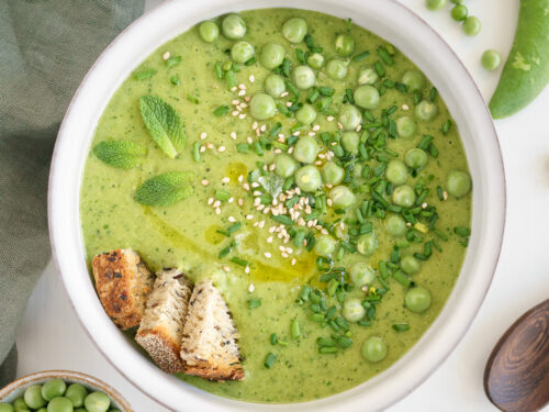 15 Minute Pea Soup (with frozen or fresh peas) - The Endless Meal®