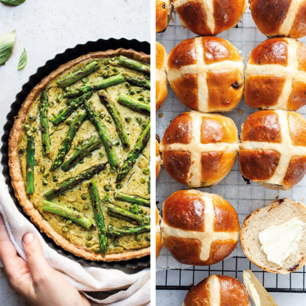 Collage of Vegan Easter Recipes