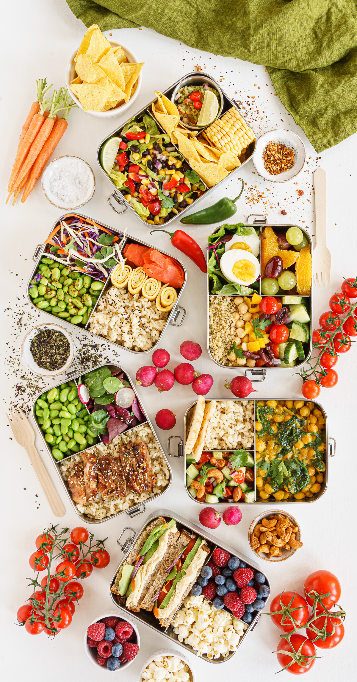6 Healthy Bento Box Lunch Ideas - Gathering Dreams