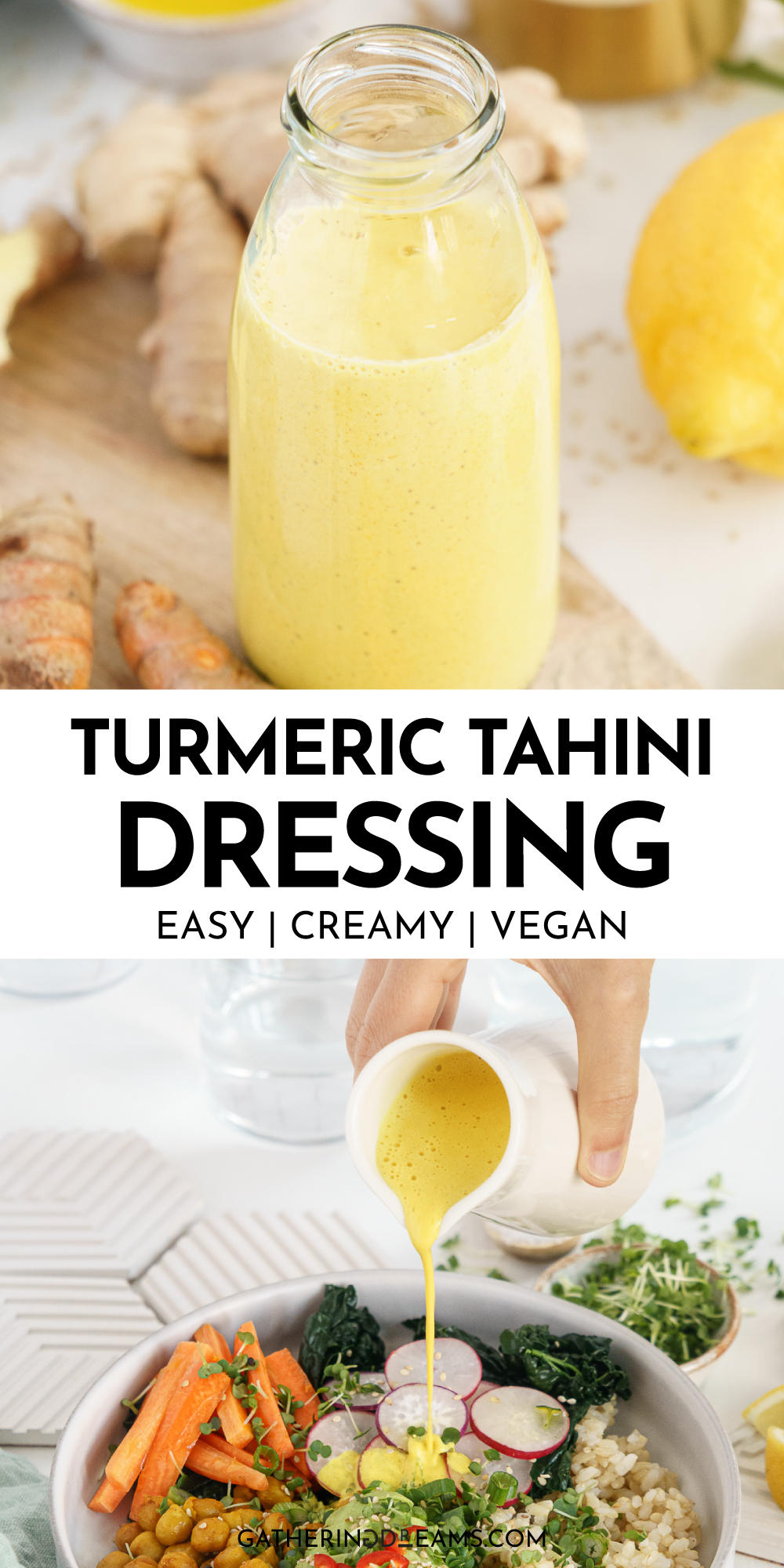 Turmeric Tahini Dressing Gathering Dreams