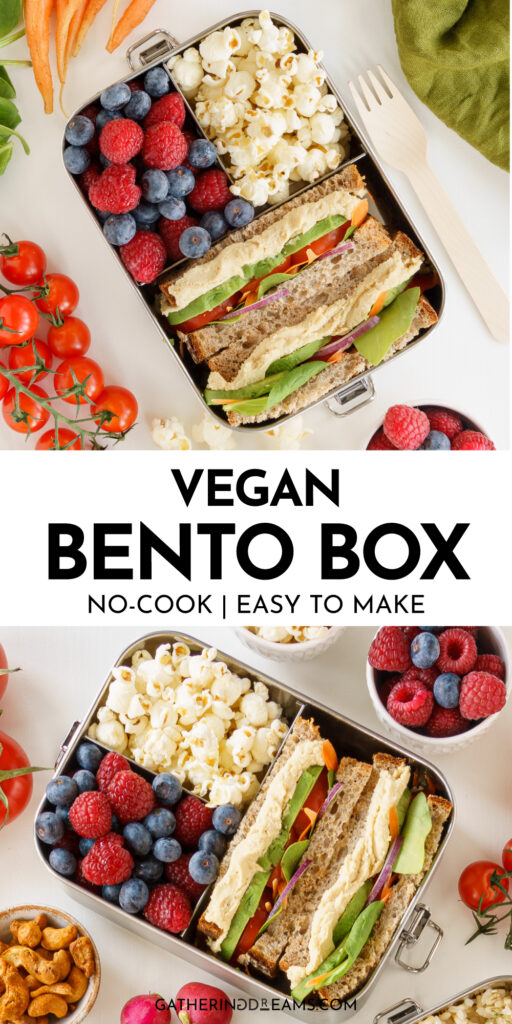 Vegan bento box pin