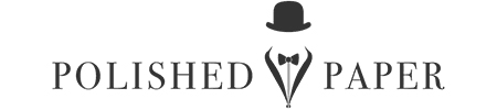 logotipo de papel pulido