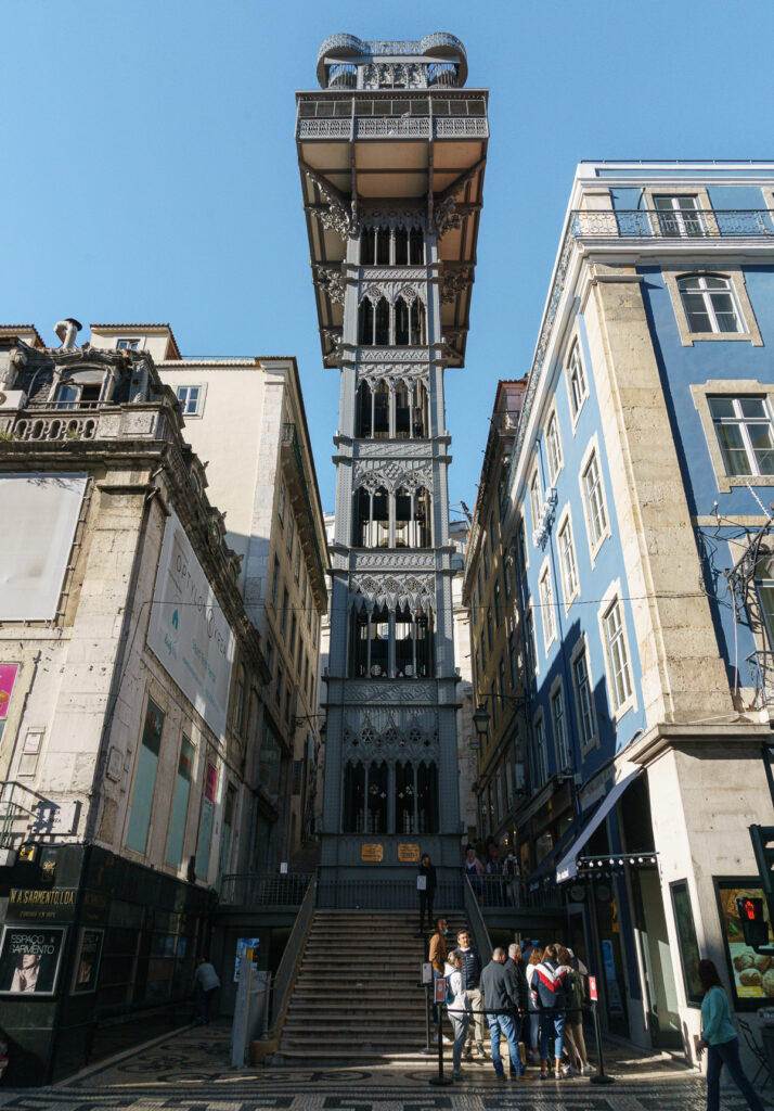 Santa Justa Elevator from the bottom