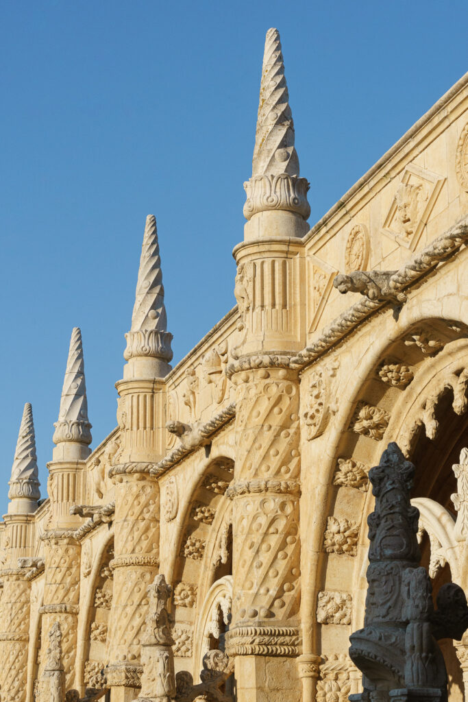 A detailed view from the courtyard