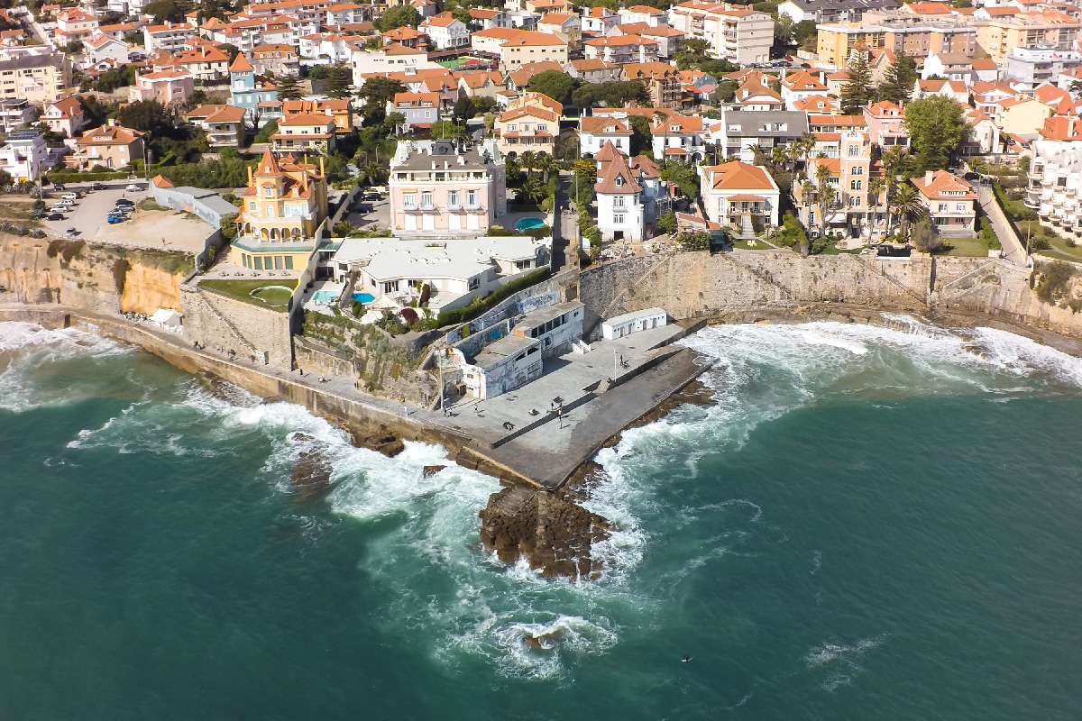 Aerial view of the town in Cascais