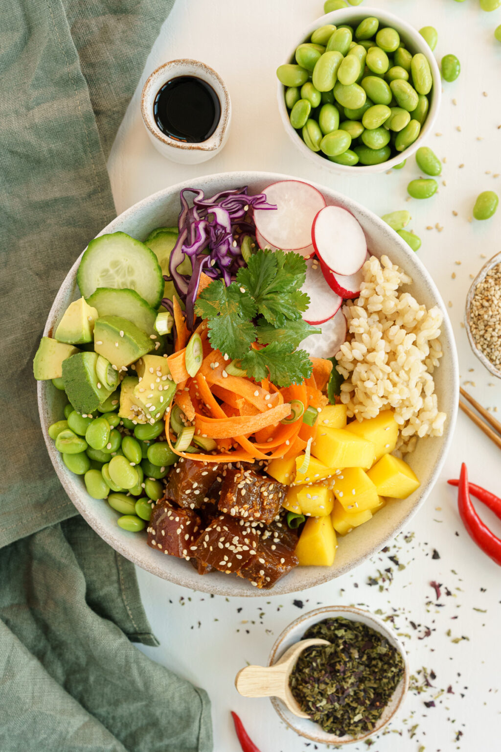 Tuna Poke Bowl (So Good!) - Gathering Dreams