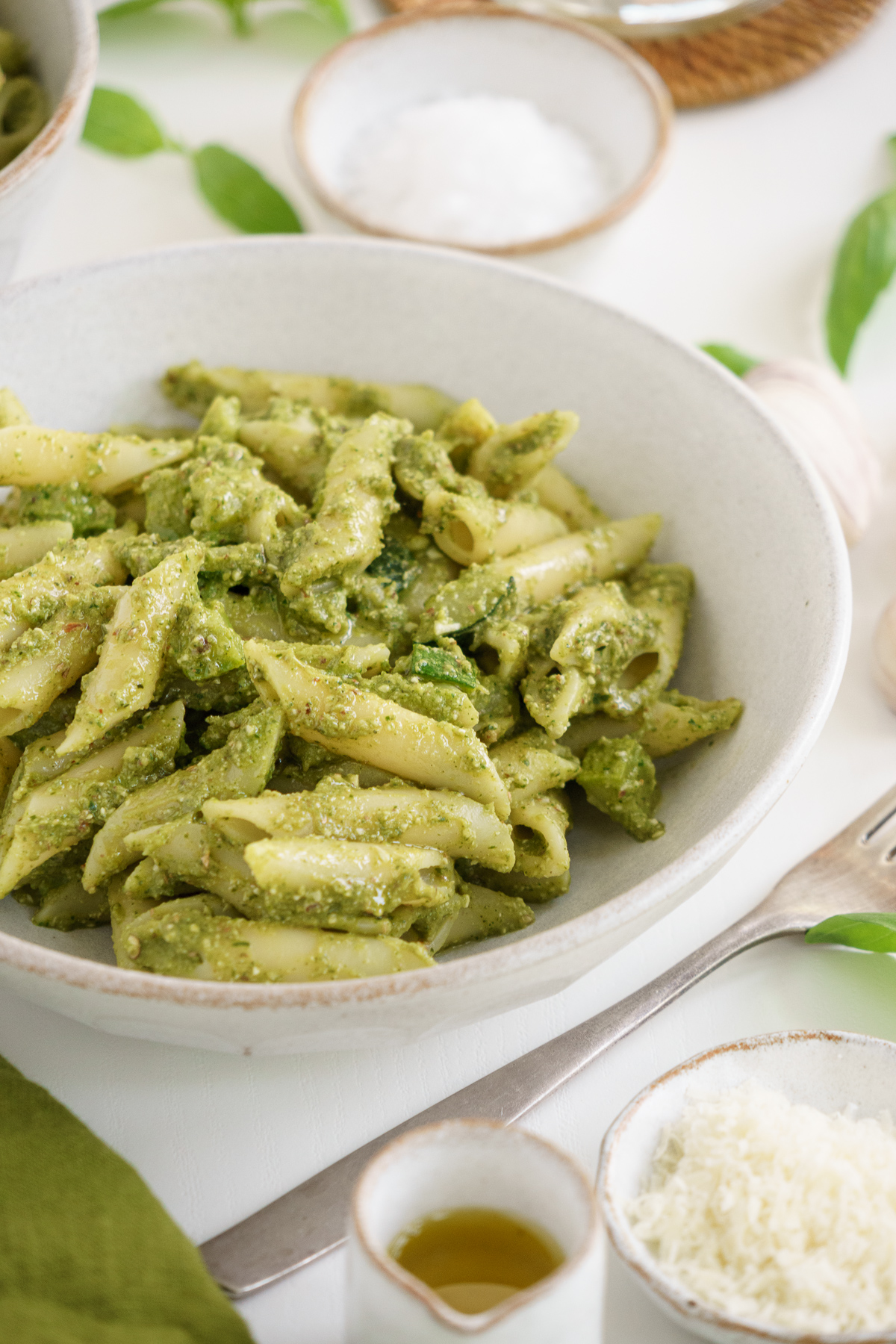 Zucchini Pesto Pasta - Gathering Dreams