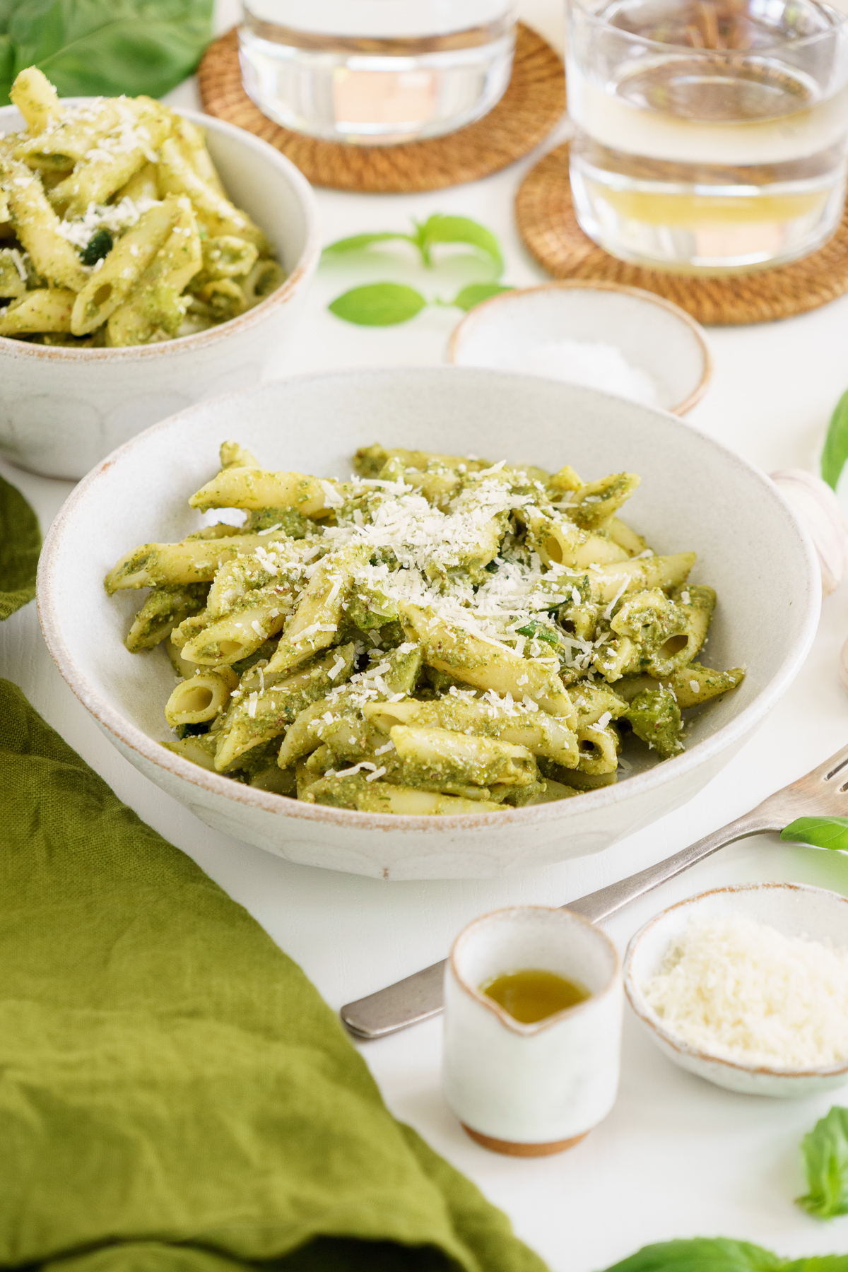 Zucchini Pesto Pasta - Gathering Dreams