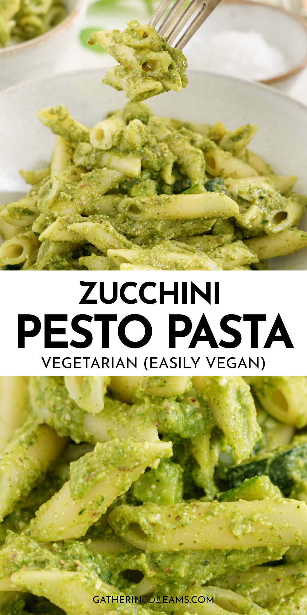 Zucchini Pesto Pasta - Gathering Dreams