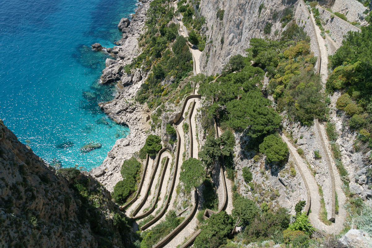 Via Krupp in Capri, one of the best places to visit in Italy