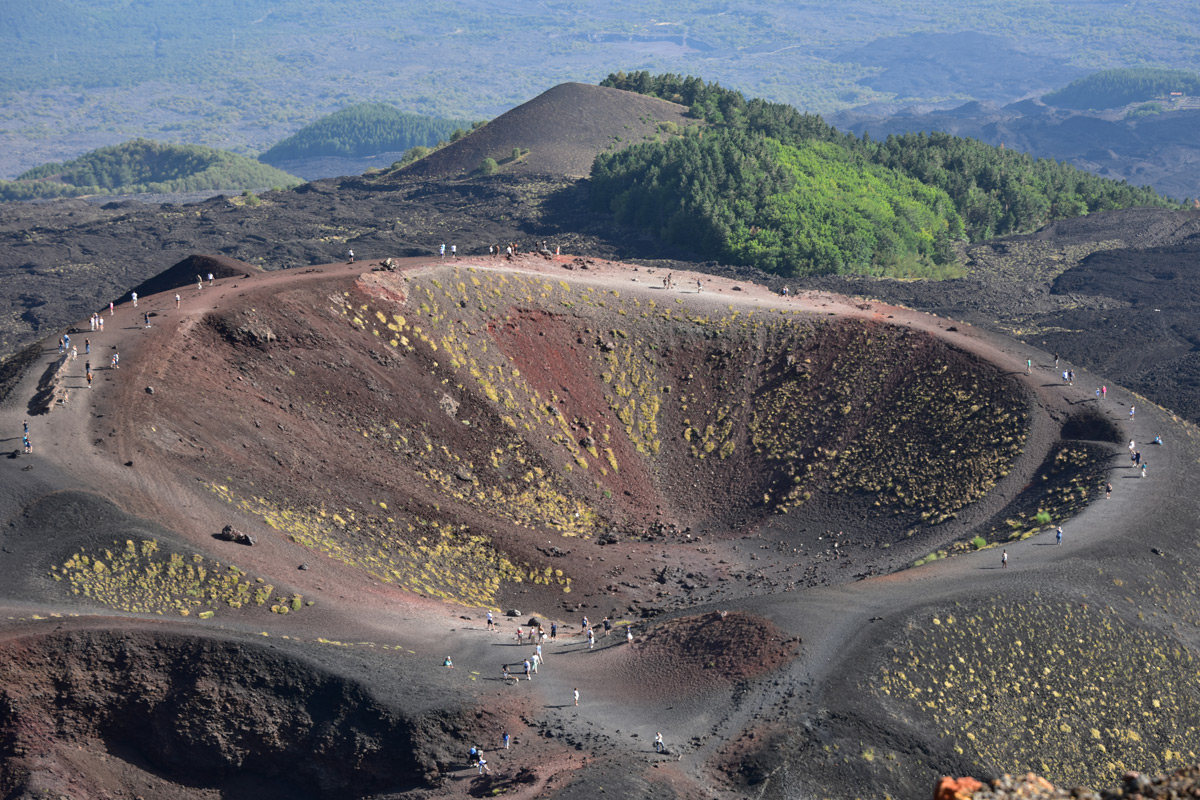 Aerial view of Etna Volcano in Sicily