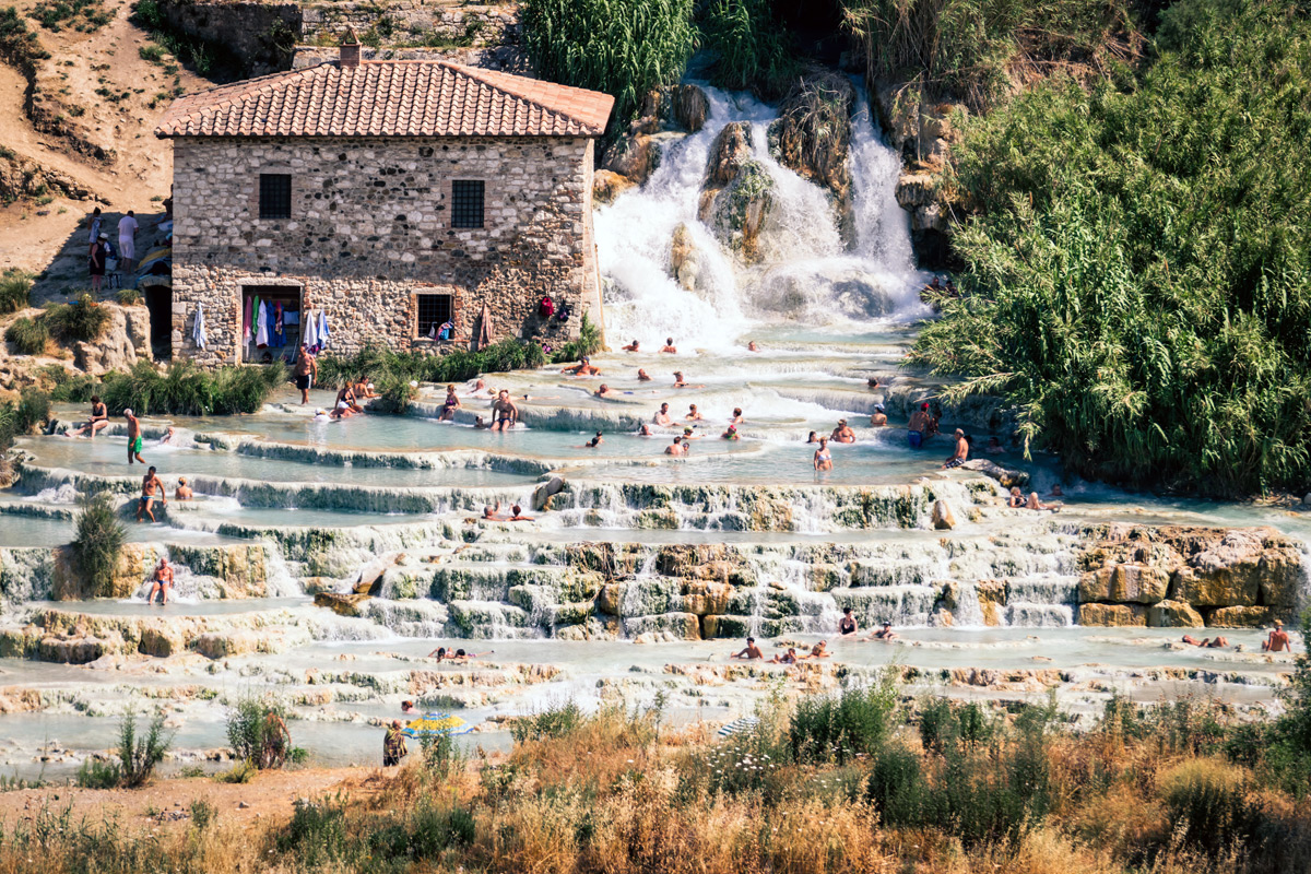 Geothermal Hot Spring in Saturnia, Tuscany
