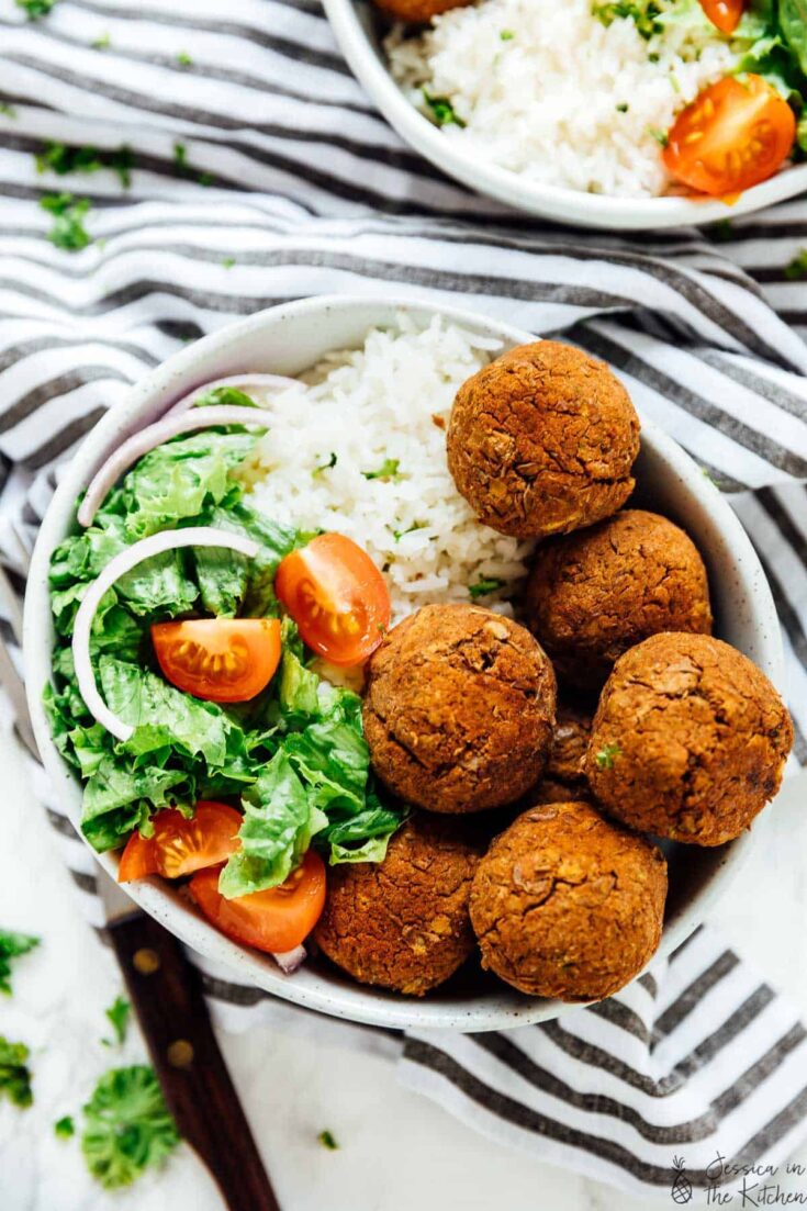 Image for Lentil Balls with Zesty Rice