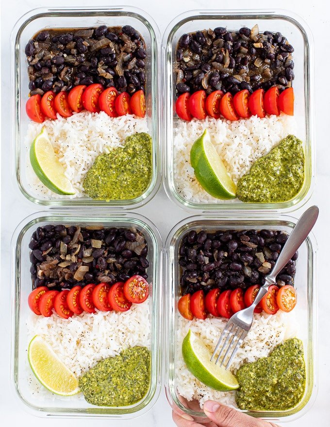 Image for Vegan Meal Prep with Black Beans & Rice