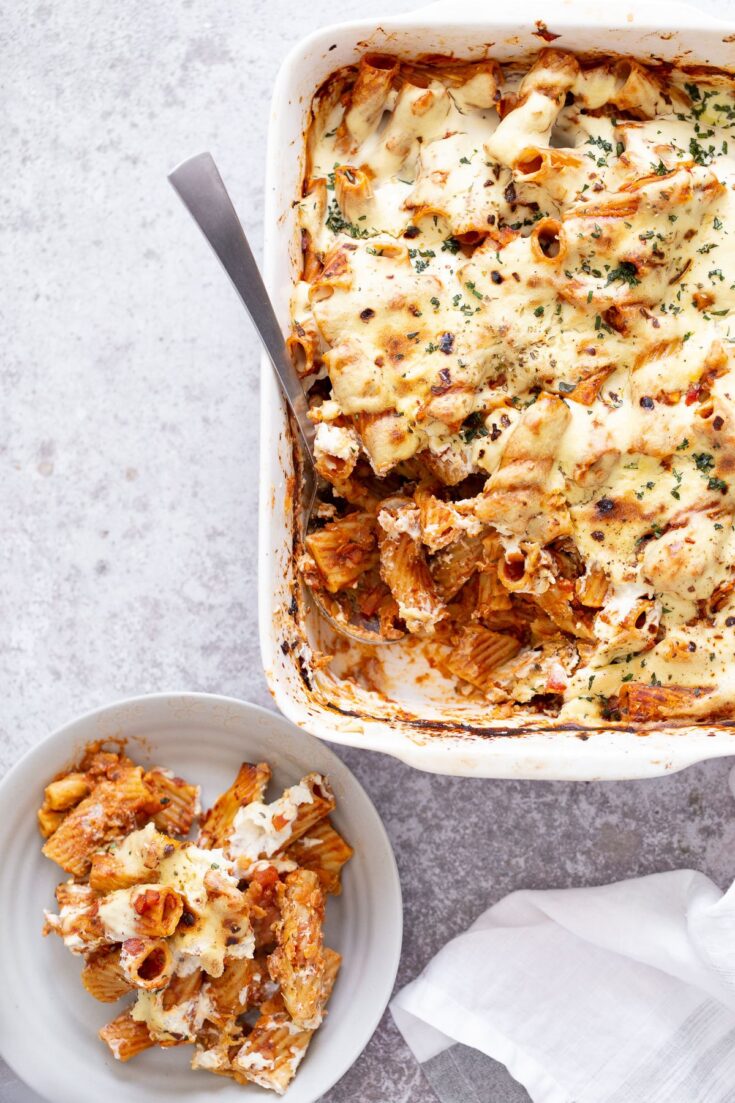 Image for Baked Rigatoni with Vegan Meat Sauce