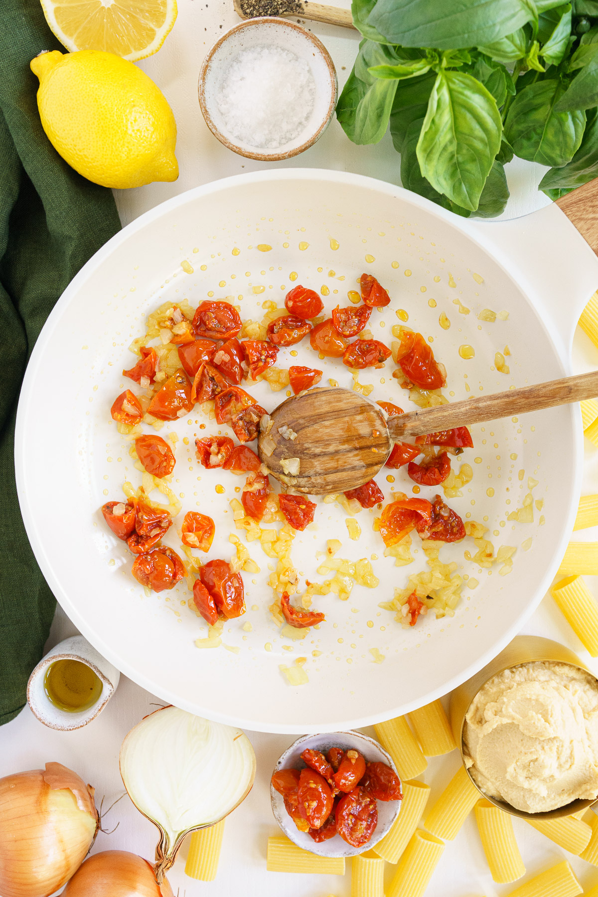 Hummus Pasta Gathering Dreams