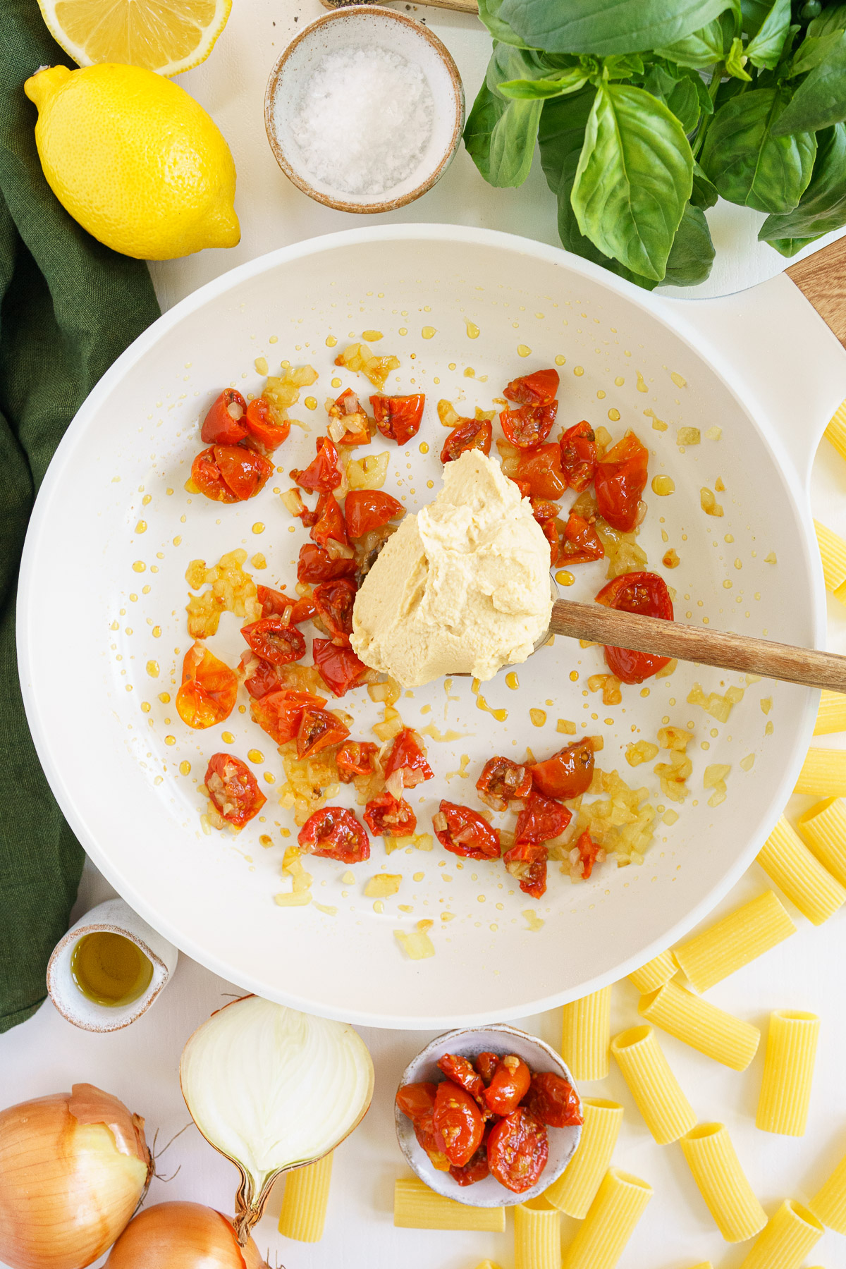 Hummus Pasta Gathering Dreams